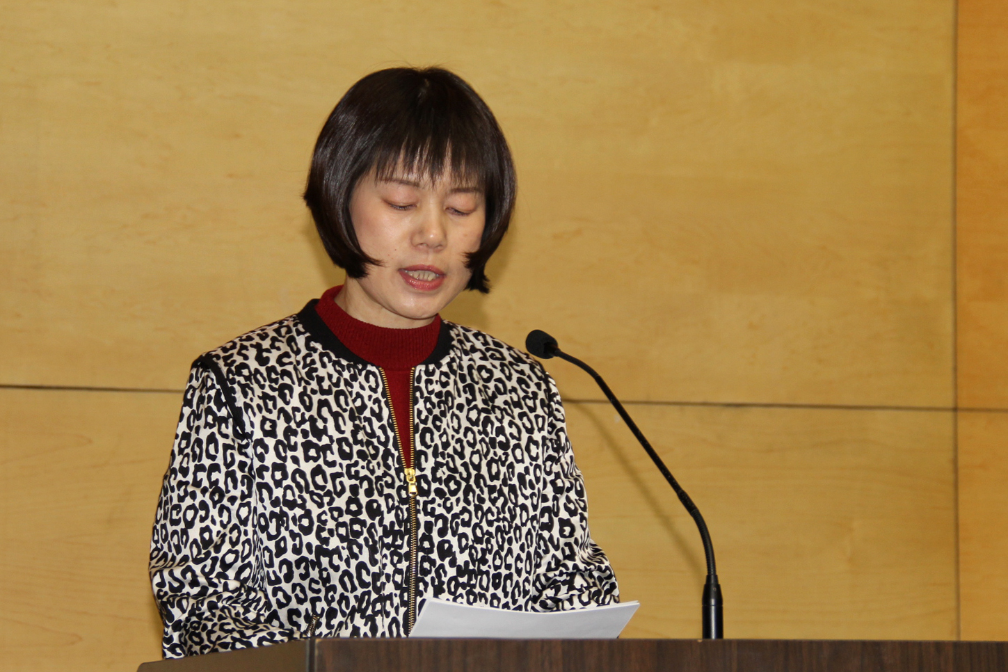 张明君副院长作教学工作总结