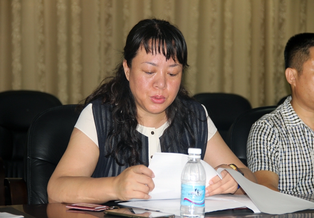 宋丽英传达习近平总书记讲话精神